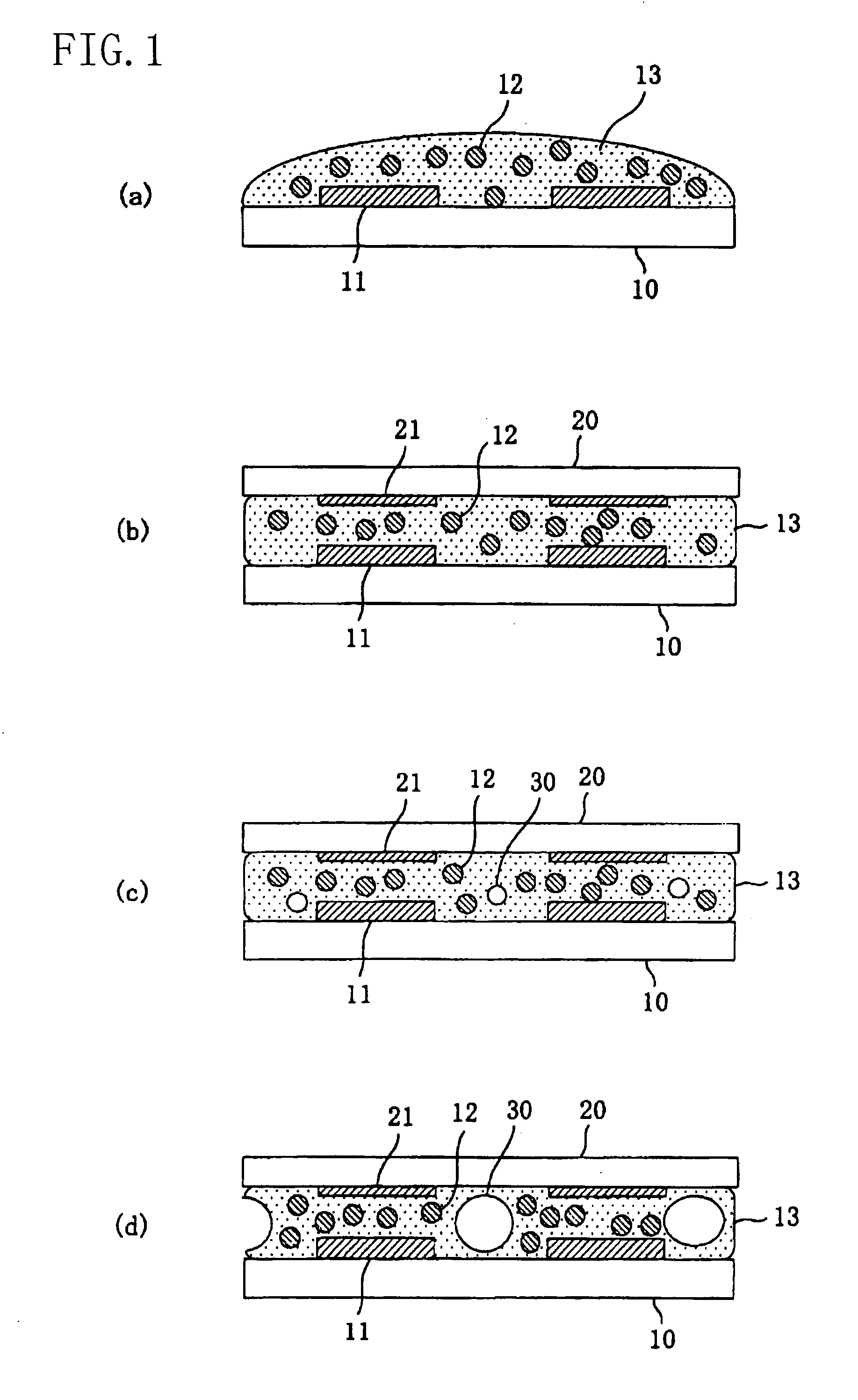 Flip chip mounting method and method for connecting substrates