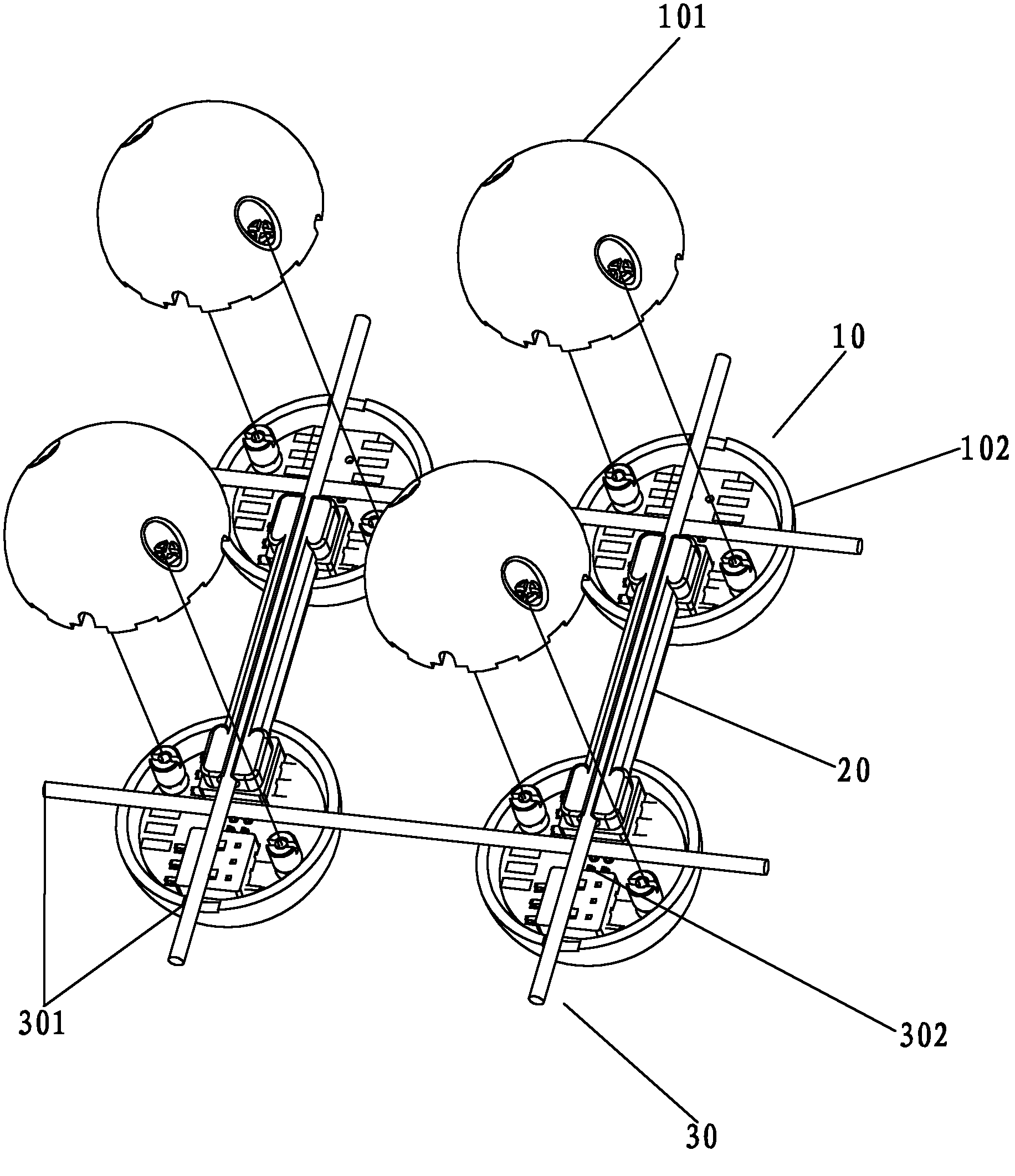 LED (Light-Emitting Diode) display device capable of realizing irregular installation