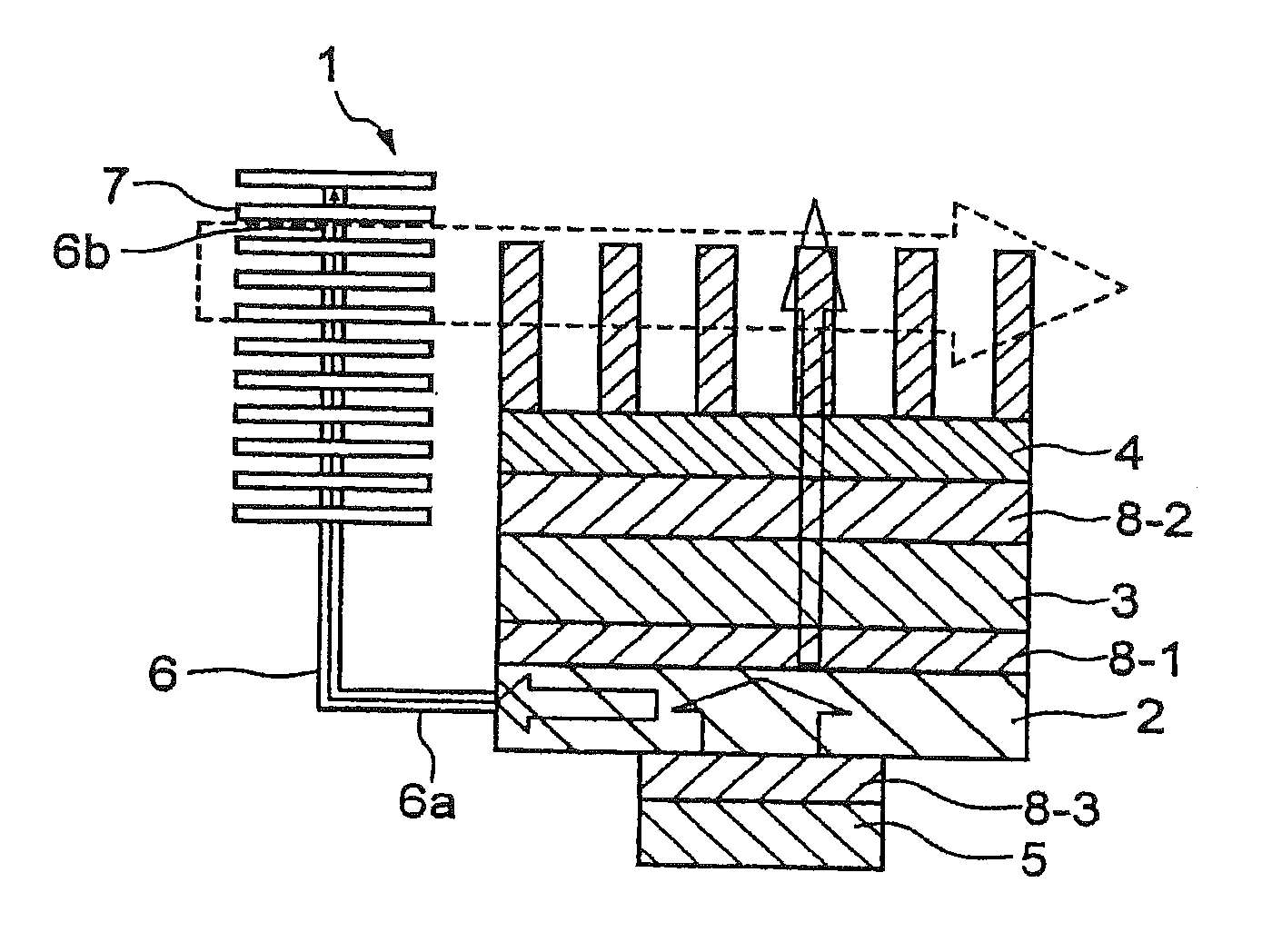 Module for cooling semiconductor device