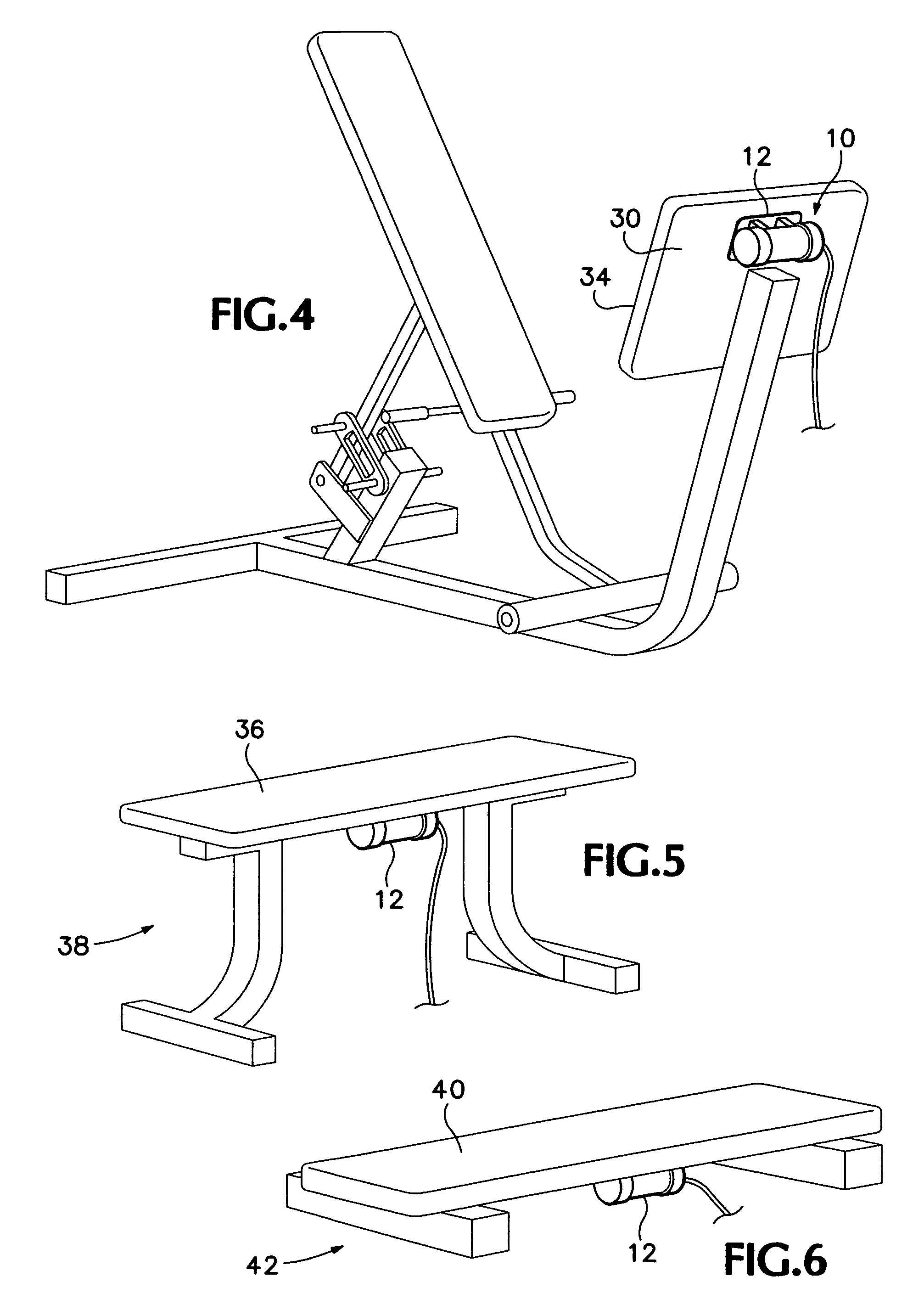 Method and apparatus for attaching a vibration unit to an exercise device