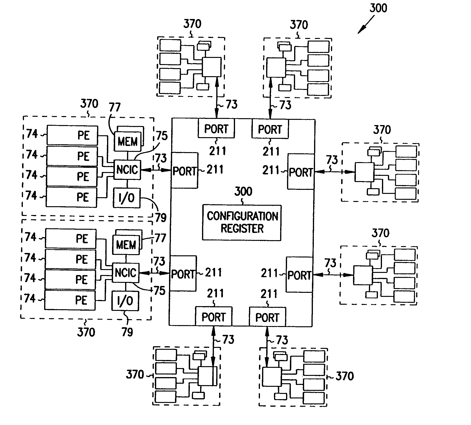 Multiprocessor node controller circuit and method