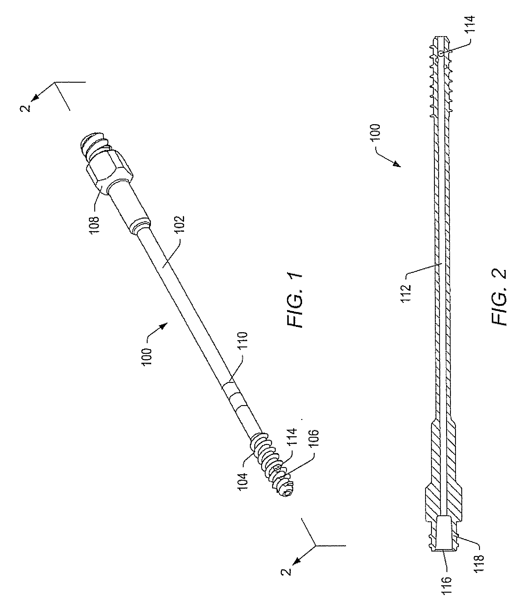 Fenestrated bone tap and method