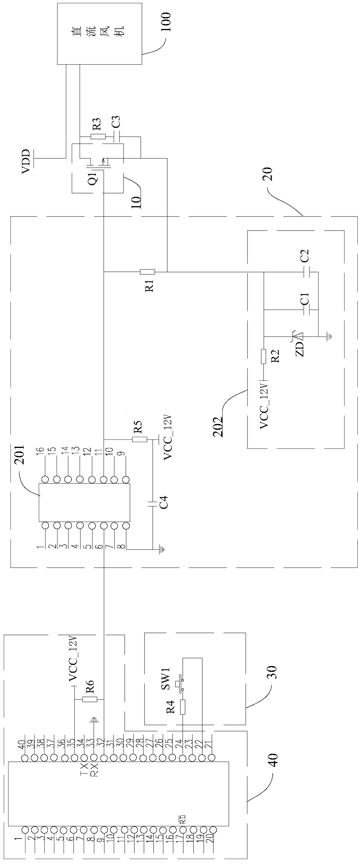 Dishwasher, Dishwasher fan control method and device