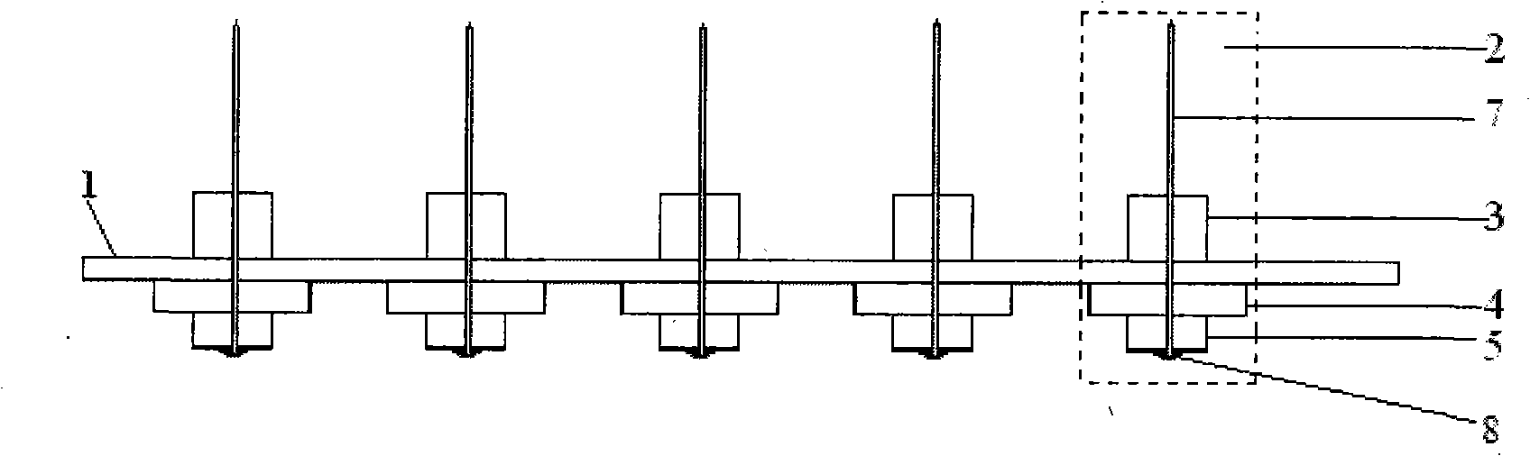 Electrode array for detecting channels and collaterals signals on human body surface