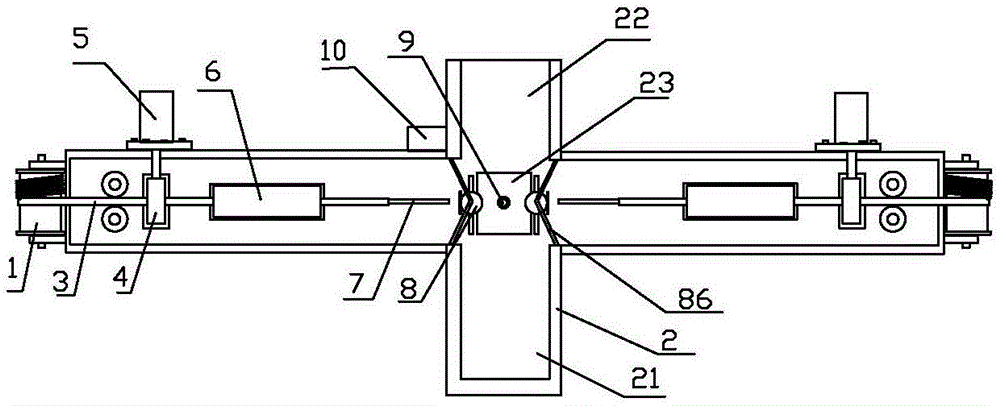 Electronic element pin insulating sleeve sheathing machine