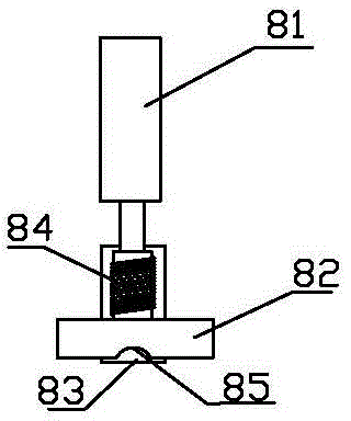 Electronic element pin insulating sleeve sheathing machine