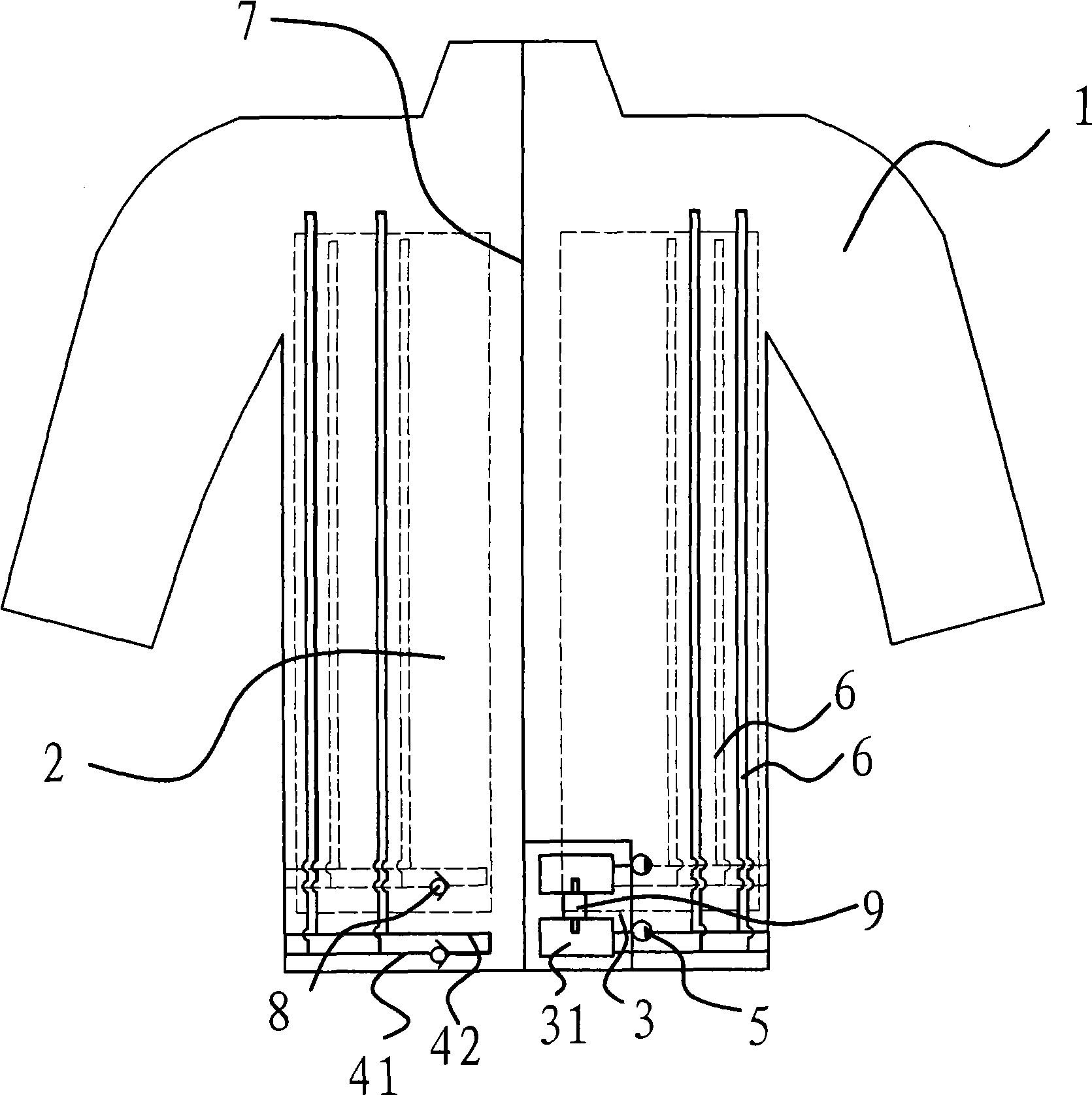 External temperature regulating device for thermal protection and heatstroke prevention