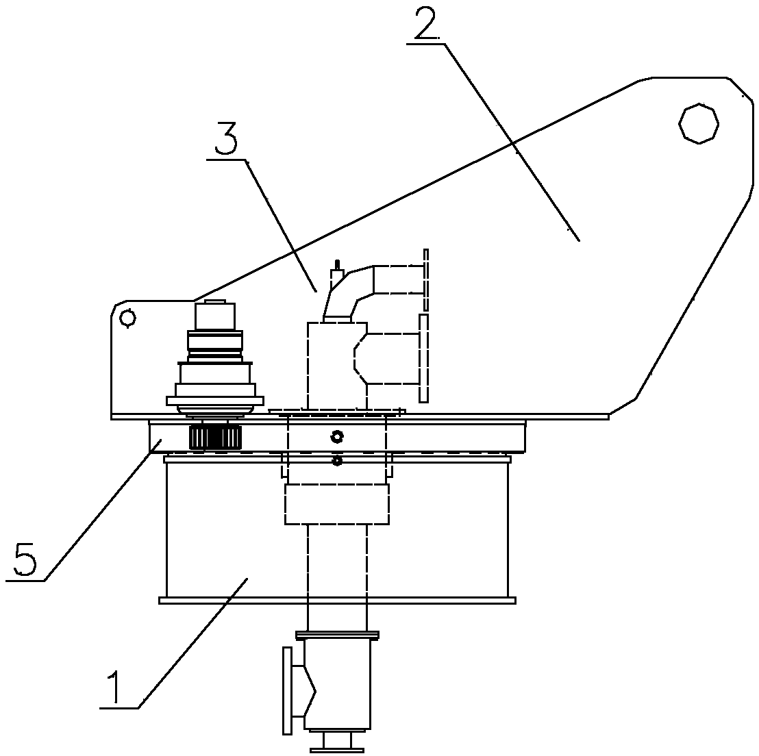 Vehicle-mounted high-spray multi-agent combination jet fire extinguishing device