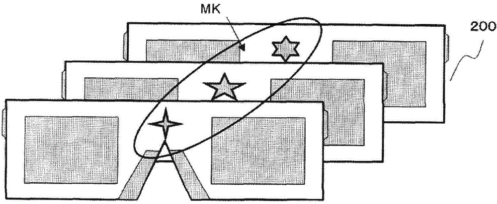 Stereoscopic image display device and stereoscopic vision glasses