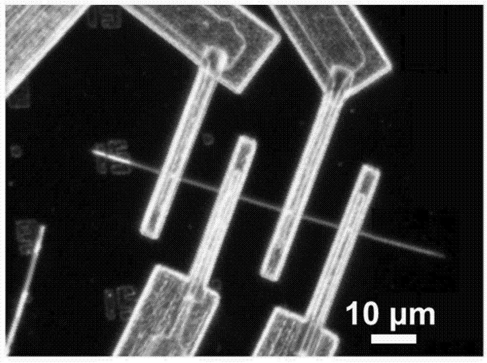 Method for in-situ analyzing charging-discharging transport mechanism of Li&lt;+&gt; ions or Na&lt;+&gt; ions in nanowire