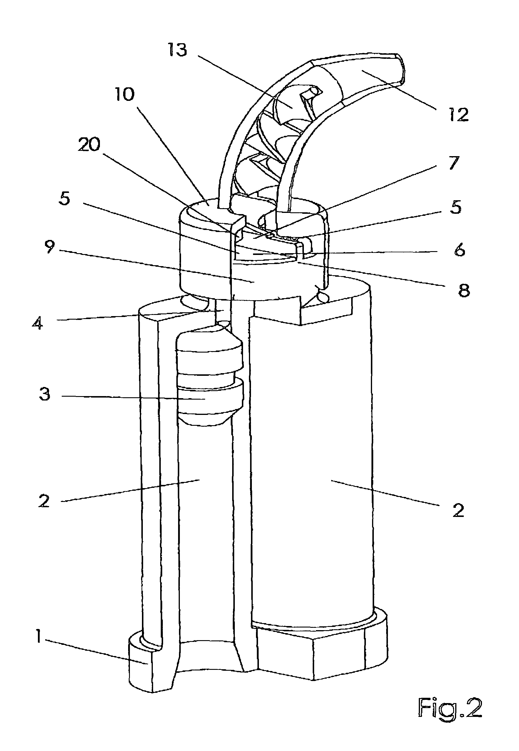 Device for mixing and dispensing multi-component compositions