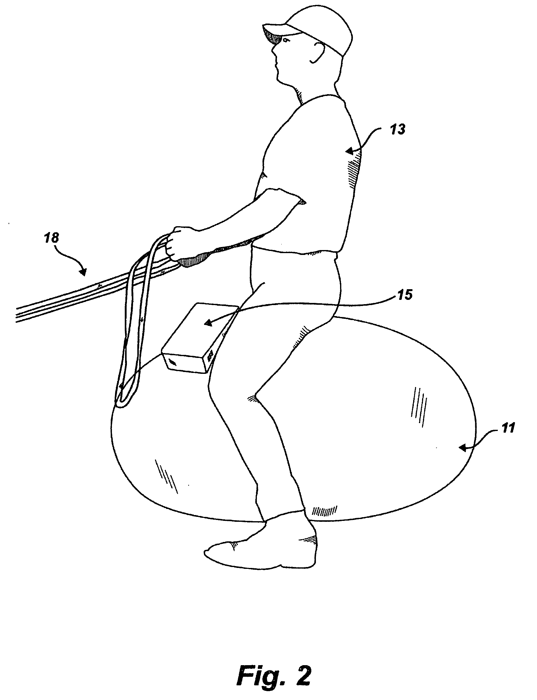 Dressage flexion and extension training device and method