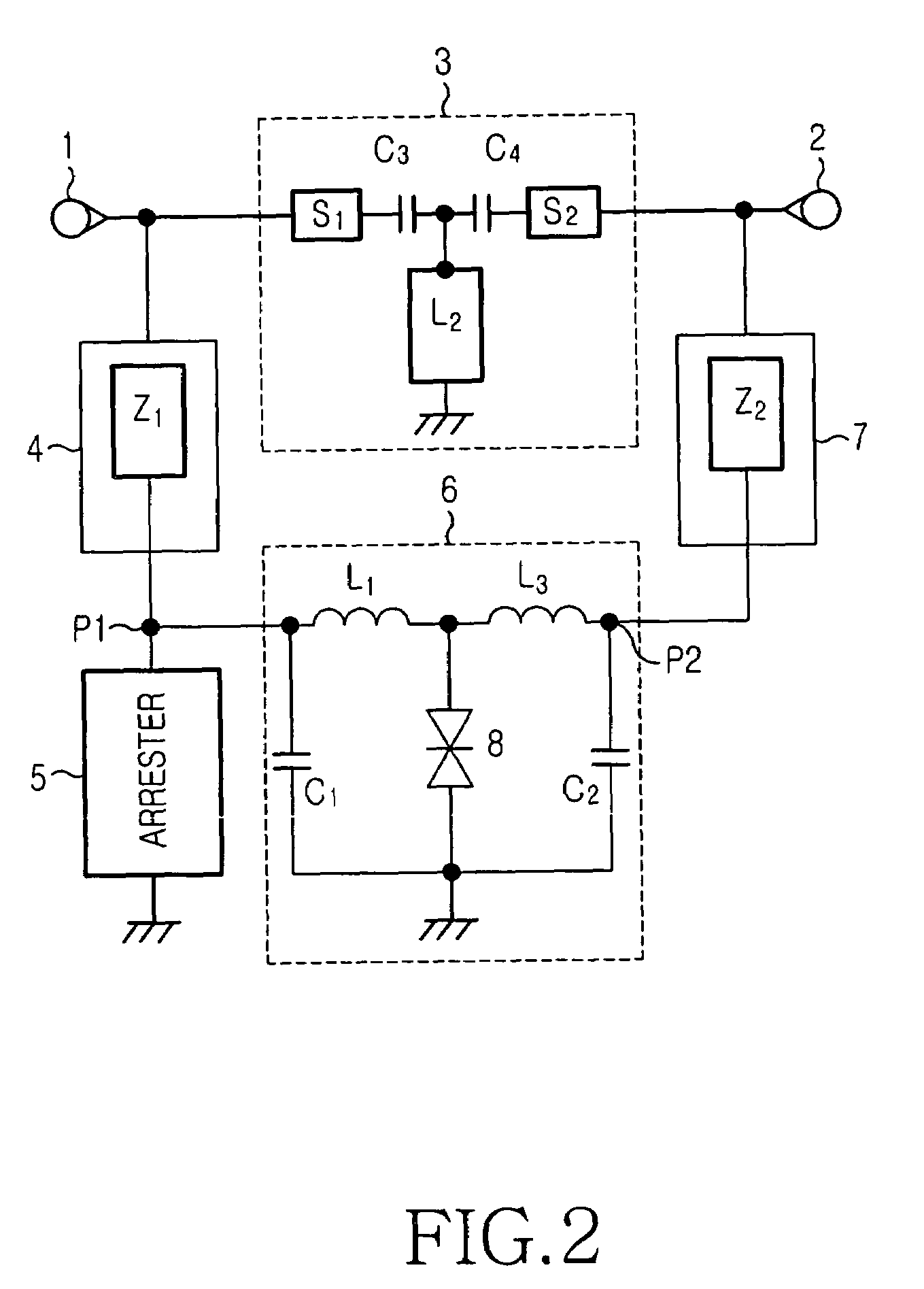 Surge protection device and method