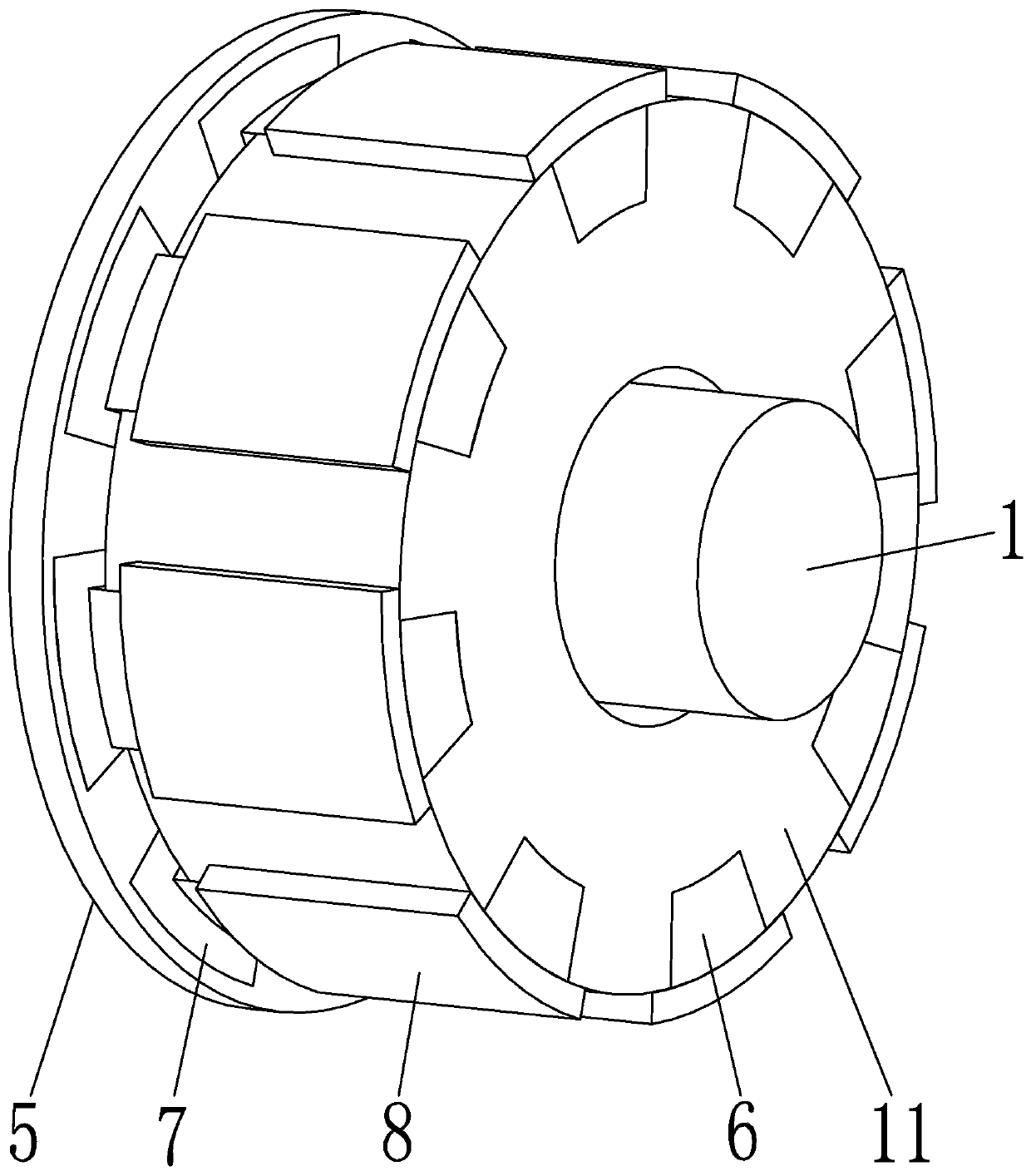 Permanent magnet clutch and assembling method thereof