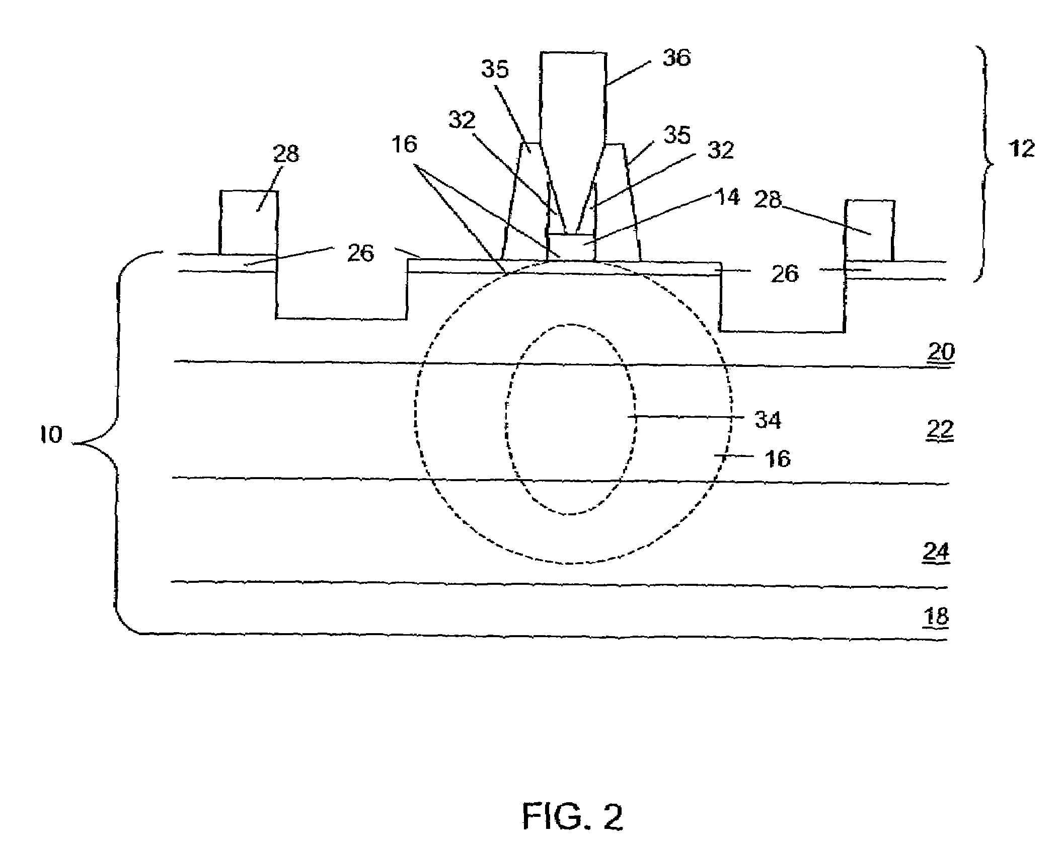 Peripheral coupled traveling wave electro-absorption modulator