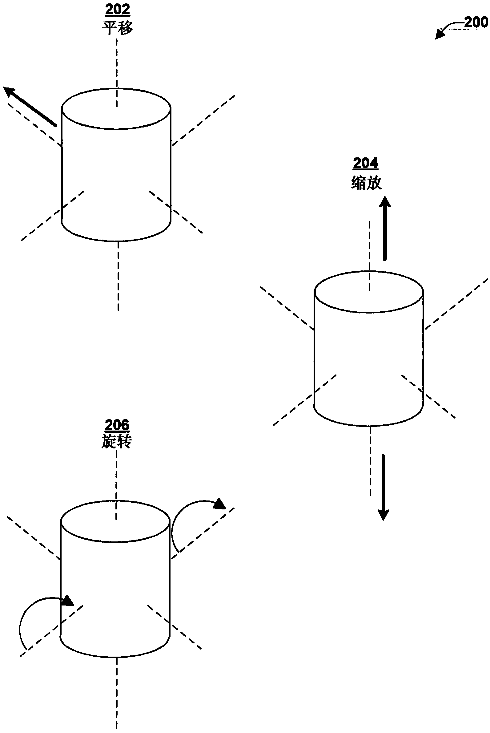 System and method for constrained manipulations of 3d objects by multitouch inputs