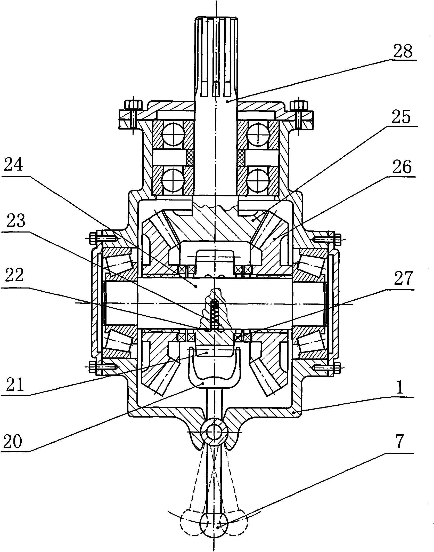 Rotary tillage ditching stubble burying machine capable of rotating positively and reversely
