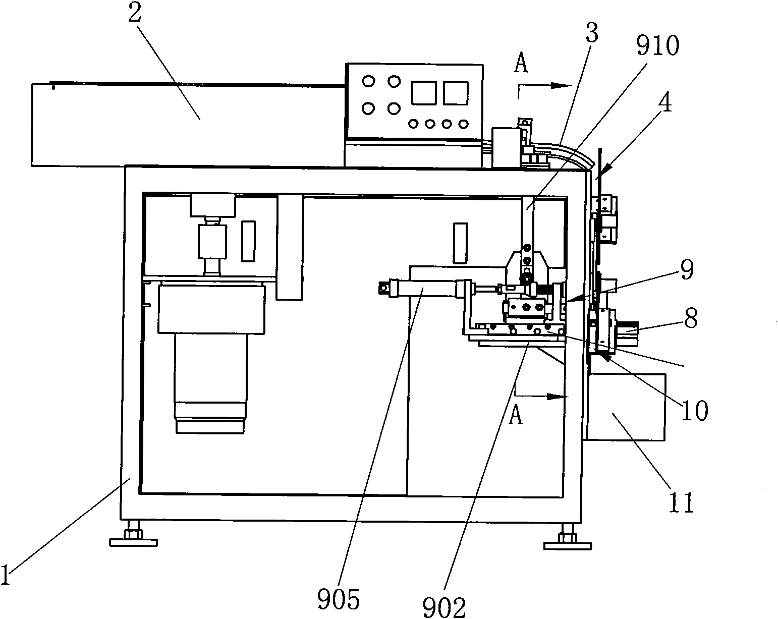 Bearing ring leak working procedure detection machine