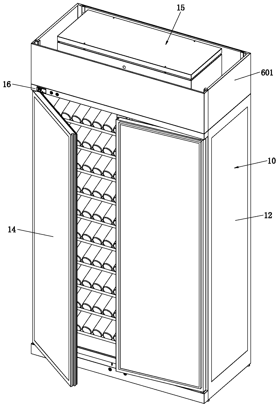 Intelligent wine cabinet with remote temperature control function and frost and mist removal function