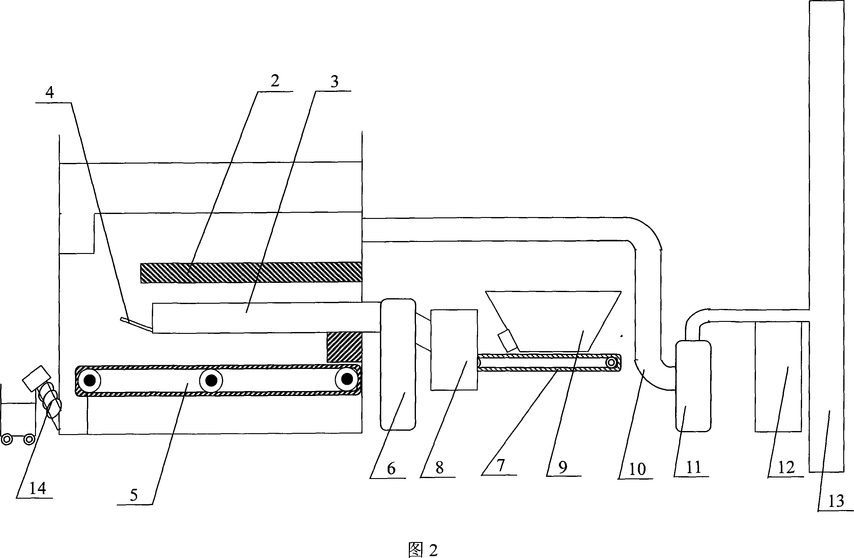 Plant powder type fuel boiler and its burning method