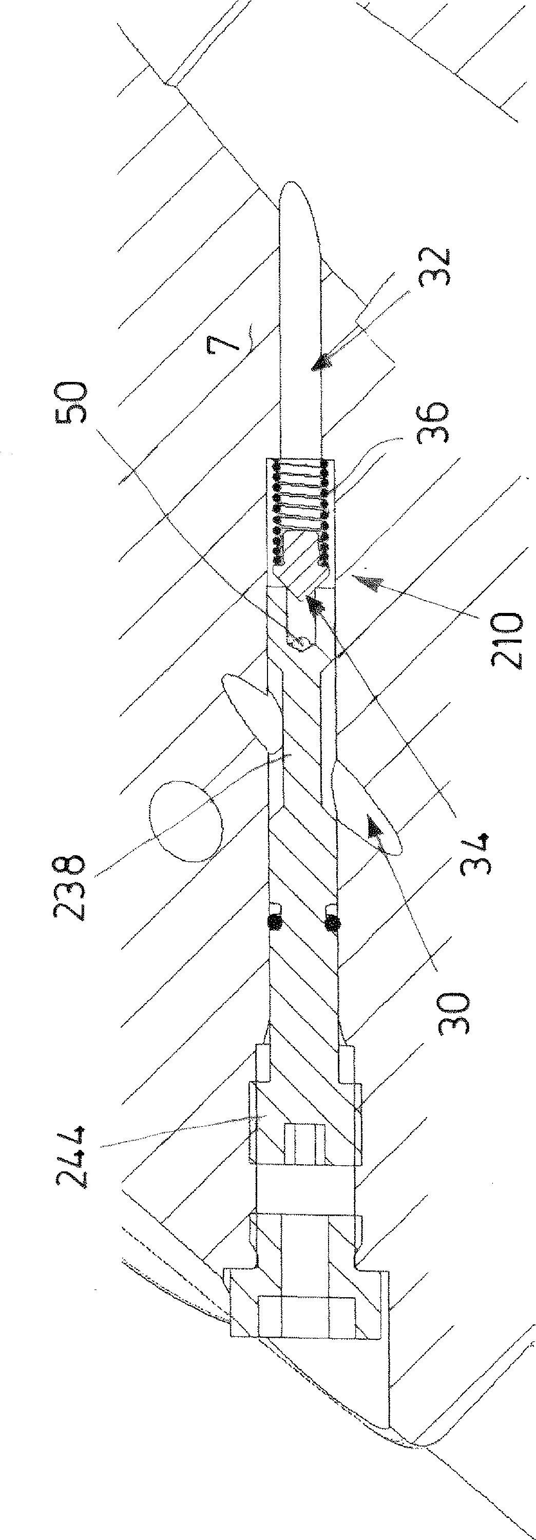 Adjusting device used for fluid static force pump and fluid static force pump
