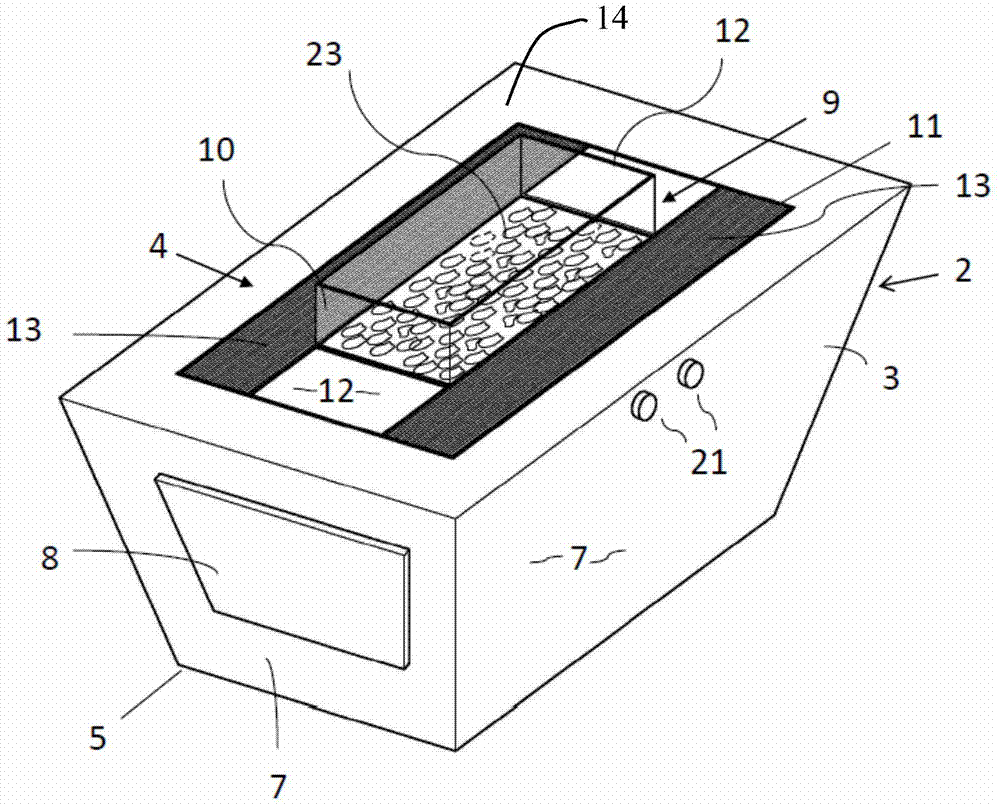 Interactive heating and cooking device and disposable pallet system applied thereon