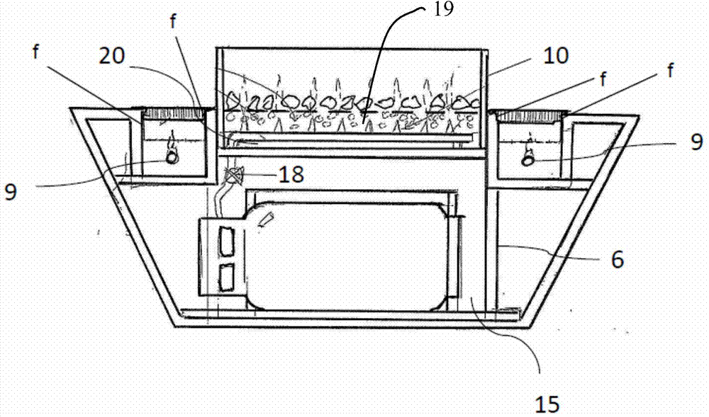 Interactive heating and cooking device and disposable pallet system applied thereon