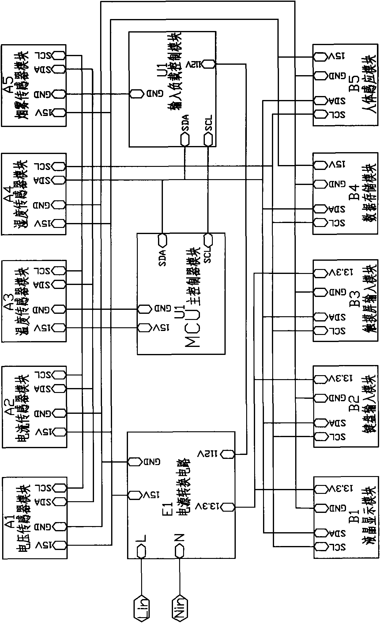 Switch socket panel with LCD (Liquid Crystal Display)