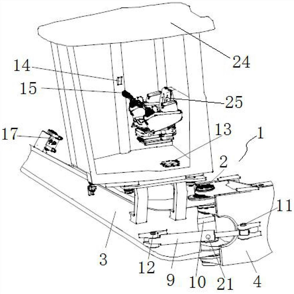 A motor grader articulated steering mechanism and its control method