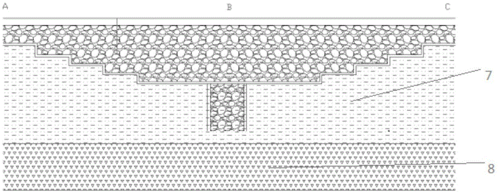 Quick draining pavement structure for urban low-lying roads