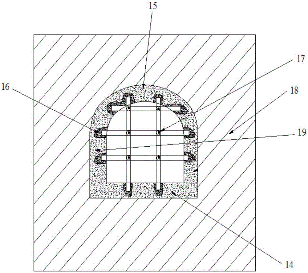 Anti-rock impact blocking structure of under-construction slope sliding system and construction method thereof