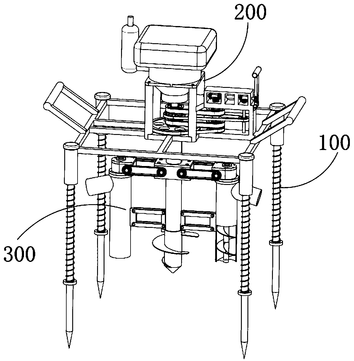 Pit-diameter-adjustable pit digging assembly facilitating nursery stock planting