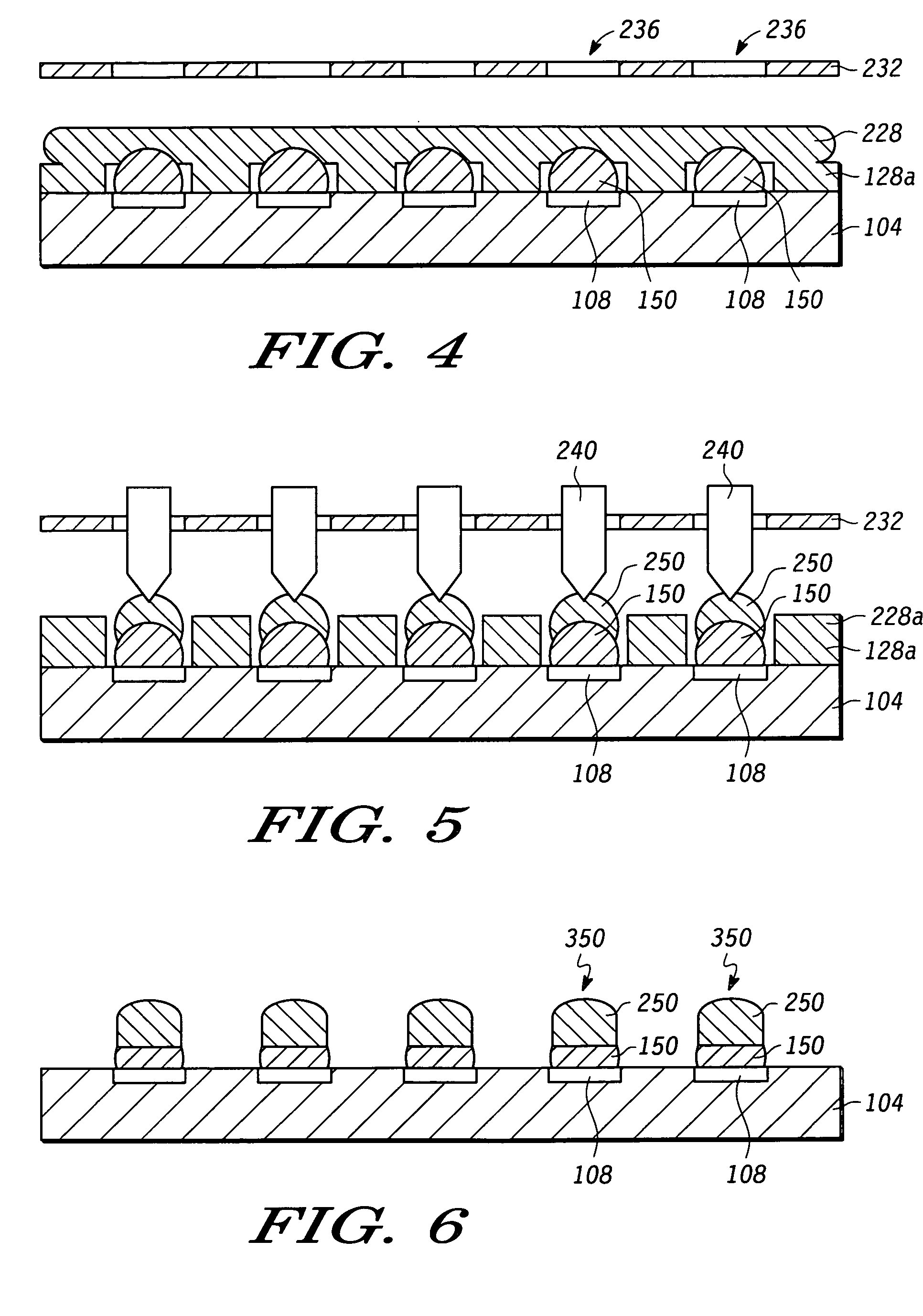 Method for forming multi-layer bumps on a substrate