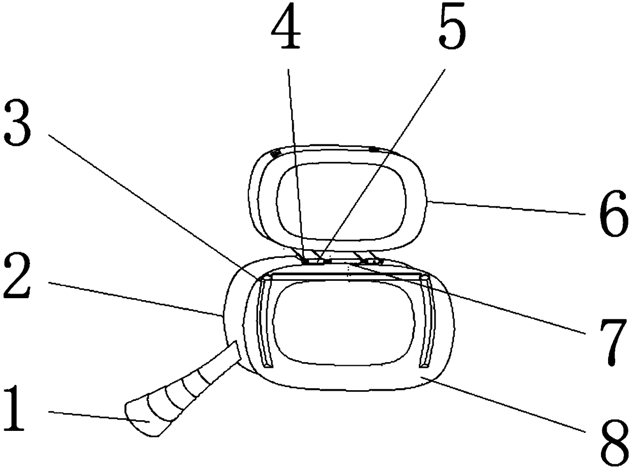 Multifunctional automobile reversing mirror