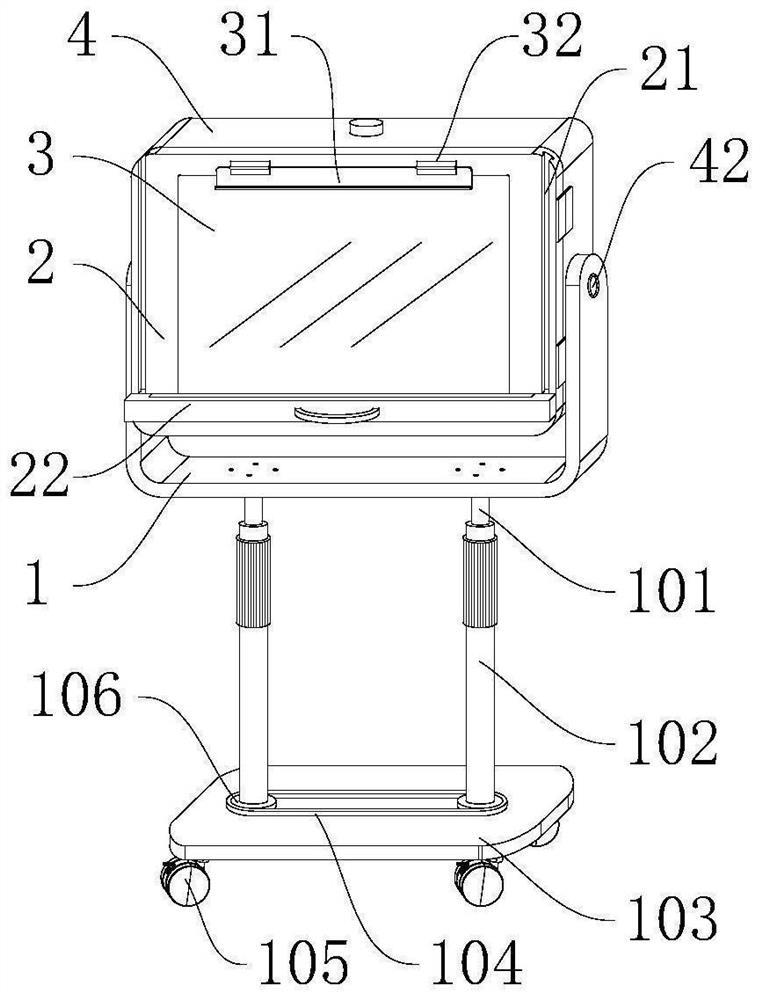 Surgical clinical chest radiograph observation device