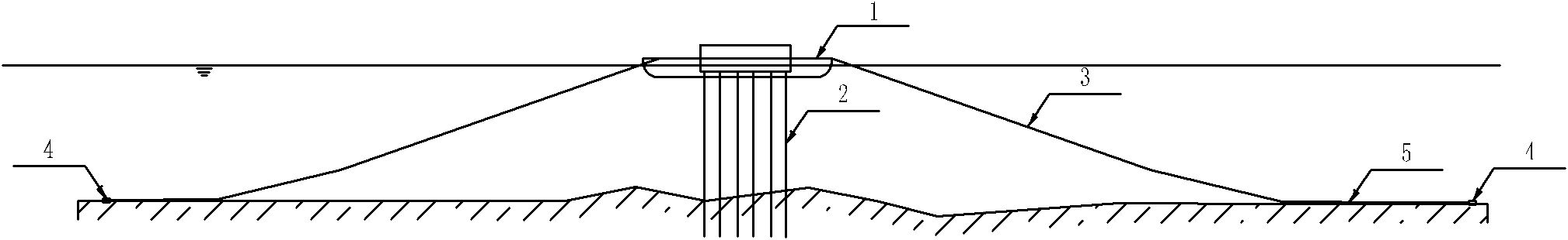 Method for constructing bridge deepwater foundation steel pile casing