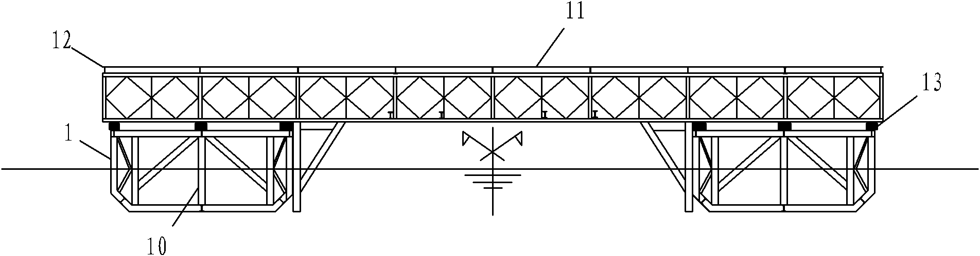 Method for constructing bridge deepwater foundation steel pile casing