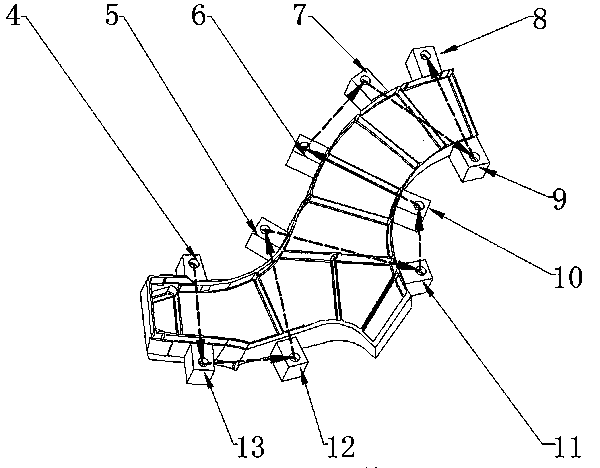 Low stress clamping method for lap joint of part by facing boss