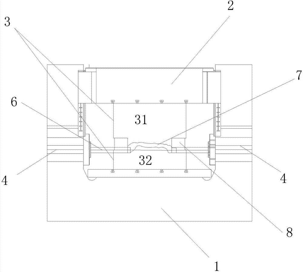 Internal high-pressure forming device and forming process