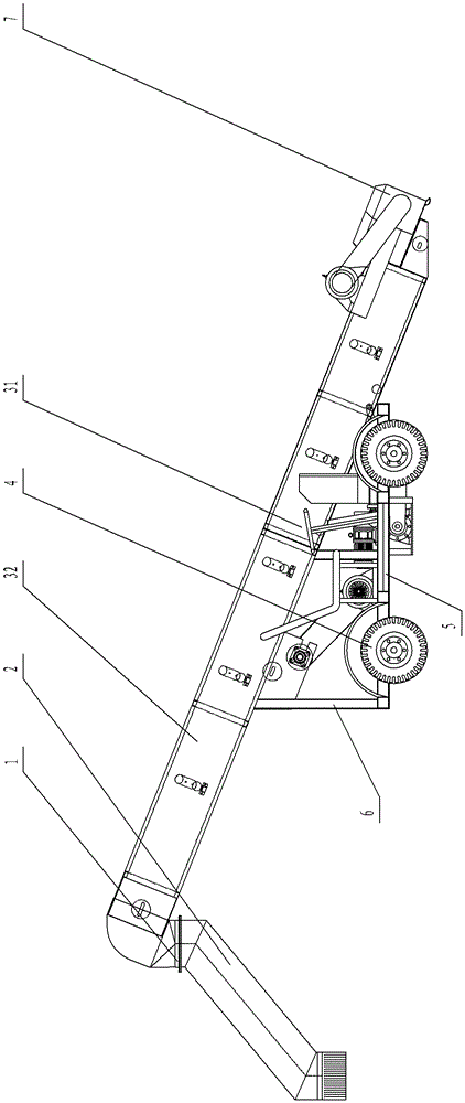 Combination conveying particle discharge machine