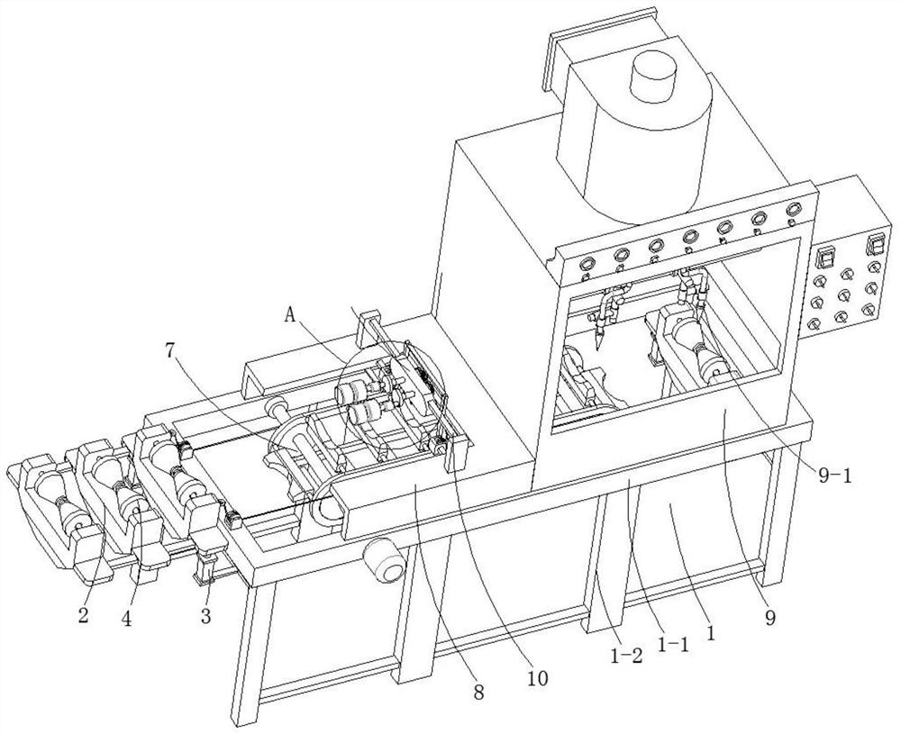 A kind of equipment for cleaning the surface of steel pipes for construction