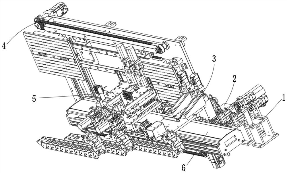 Plastic shell inserting device capable of automatically switching plastic shell jigs