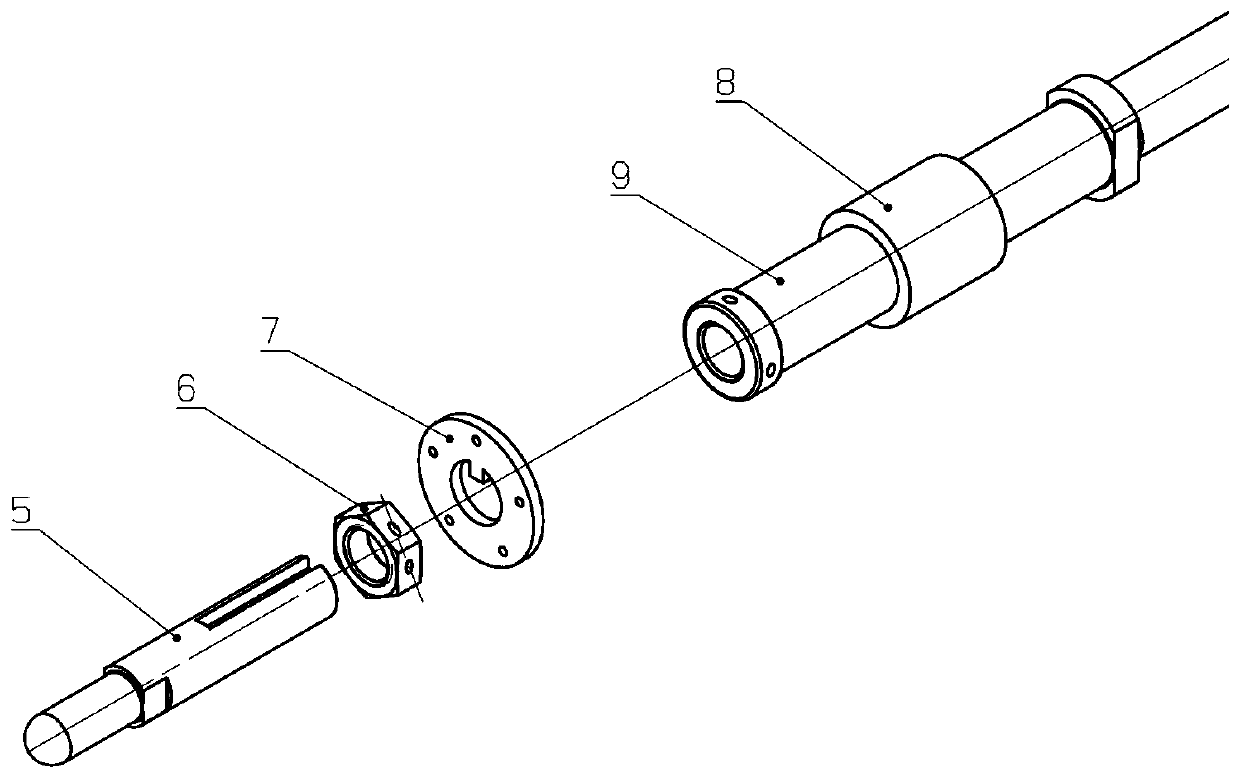 Reverse thrust centering and supporting device with adjustable length