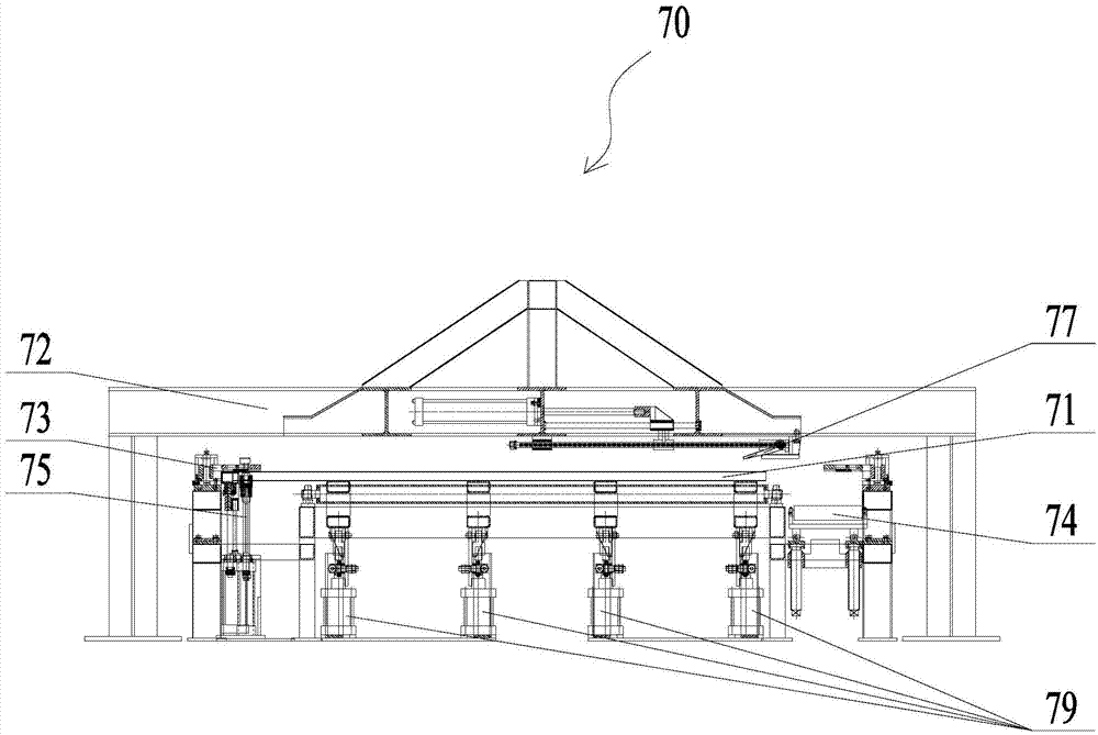 Container side plate production equipment and method