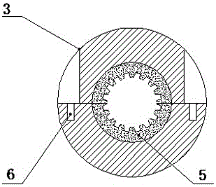 Fastening electrode holder provided with two half portions