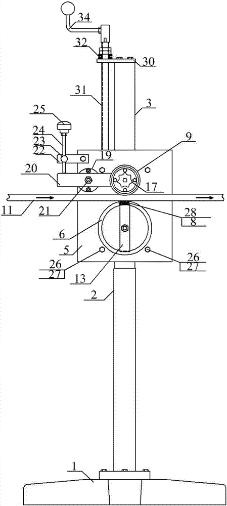 Hose character marking press machine