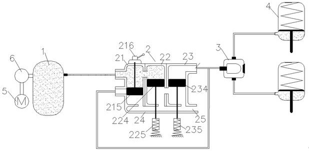 A kind of pneumatic parking system and parking control method thereof