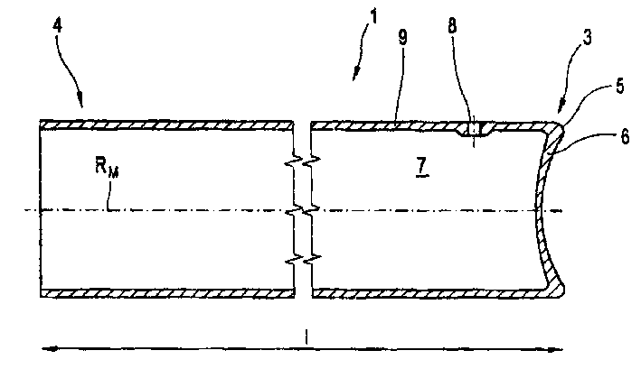 Tube preform and method for producing glass containers from a tube preform