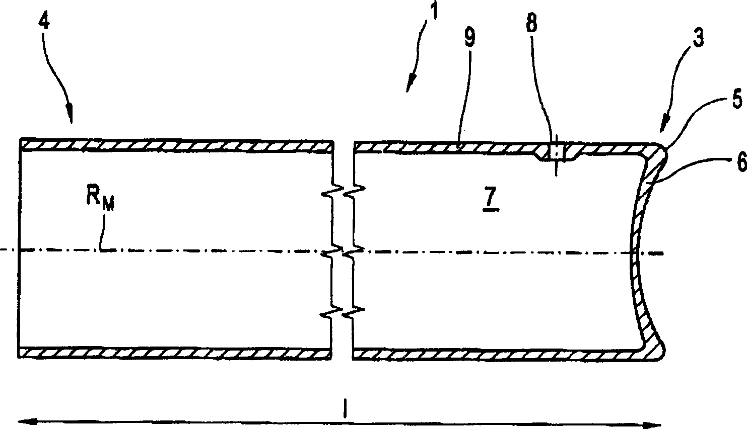 Tube preform and method for producing glass containers from a tube preform