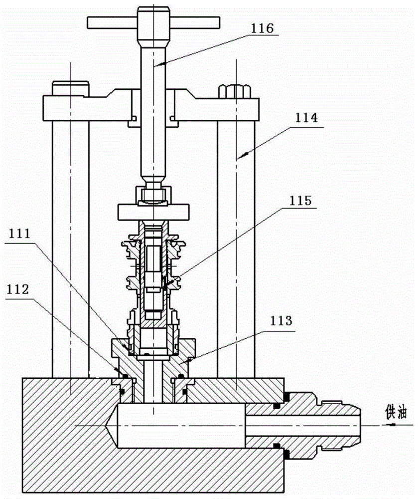 Fuel accessory component oil leakage volume testing apparatus